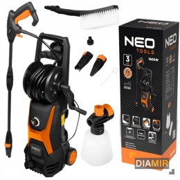 MYJKA CIŚNIENIOWA 1600W 408l/h 135 BAR TURBO PIANOWNICA SZCZOTKA AKCESORIA NEO