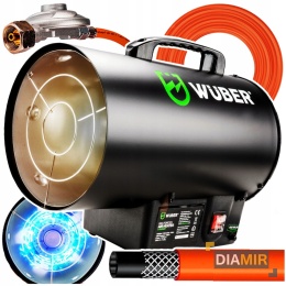 NAGRZEWNICA GAZOWA NA BUTLĘ 15KW LPG PIECYK GAZOWY MOC 15000W WĄŻ REDUKTOR