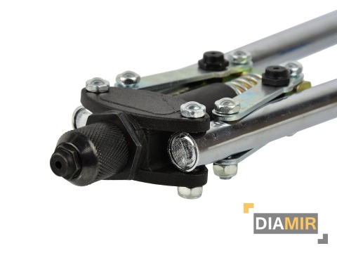 NITOWNICA RĘCZNA DŹWIGNIOWA 41CM M3,2-M4,8 NOŻYCOWA NITY + 3 KOŃCÓWKI