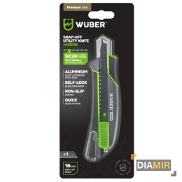 NÓŻ DO TAPET 18MM WYSUWANY TAPECIAK METALOWY ŁAMANE OSTRZE TAPICERSKI WUBER