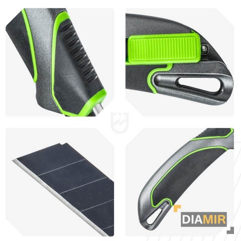 NÓŻ DO TAPET 18MM WYSUWANY TAPECIAK METALOWY ŁAMANE OSTRZE TAPICERSKI WUBER