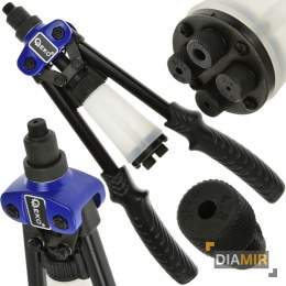 NITOWNICA DŹWIGNIOWA DWURĘCZNA GEKO DO NITÓW ZRYWALNYCH 2.4 - 6.4mm