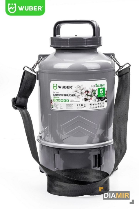 OPRYSKIWACZ AKUMULATOROWY OGRODOWY ELEKTRYCZNY LEKKI 5L ZESTAW LANCA WUBER
