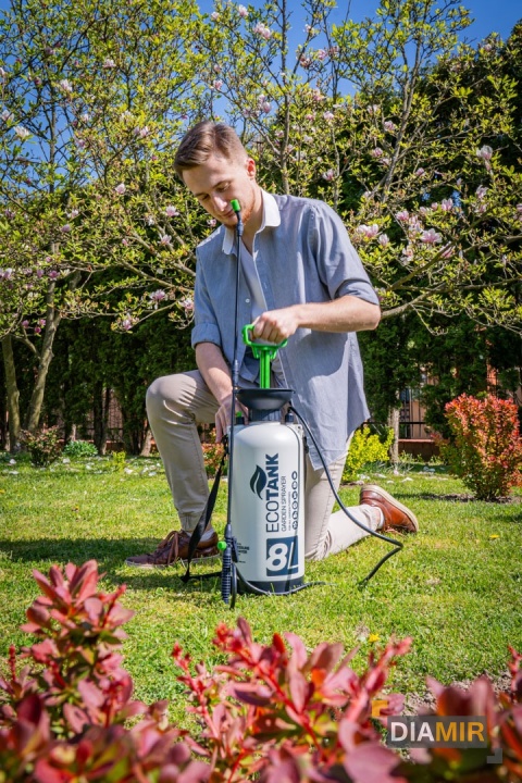 OPRYSKIWACZ CIŚNIENIOWY RĘCZNY DUŻY POJEMNOŚĆ 8L REGULACJA LANCA 98CM