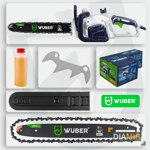 PIŁA ŁAŃCUCHOWA PILARKA ELEKTRYCZNA 2000W DO DREWNA PROWADNICA ŁAŃCUCH 16"