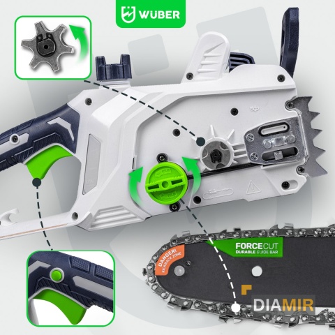 PIŁA ŁAŃCUCHOWA PILARKA ELEKTRYCZNA 2000W DO DREWNA PROWADNICA ŁAŃCUCH 16"