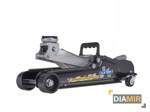 PODNOŚNIK SAMOCHODOWY LEWAREK NISKOPROFILOWY 2,5T ŻABA GUMA STALOWE KOŁA