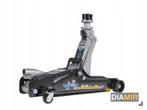 PODNOŚNIK SAMOCHODOWY LEWAREK NISKOPROFILOWY 2,5T ŻABA GUMA STALOWE KOŁA
