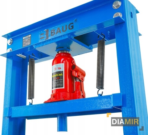 PRASA HYDRAULICZNO PNEUMATYCZNA 20T TON WARSZTATOWA Z SIŁOWNIKIEM 2 PŁYTY