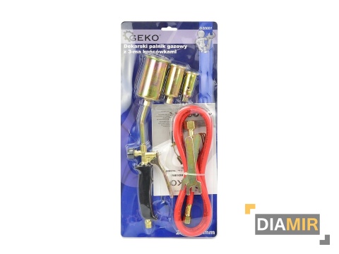 PALNIK GAZOWY DEKARSKI DO PAPY 25 35 50 mm 20 kW 3 x DYSZA WĄŻ 1,5 m