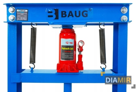 PRASA HYDRAULICZNO PNEUMATYCZNA 12T TON WARSZTATOWA Z SIŁOWNIKIEM 2 PŁYTY