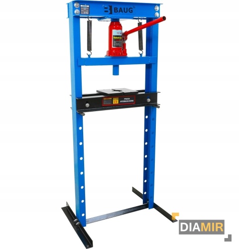 PRASA HYDRAULICZNO PNEUMATYCZNA 12T TON WARSZTATOWA Z SIŁOWNIKIEM 2 PŁYTY