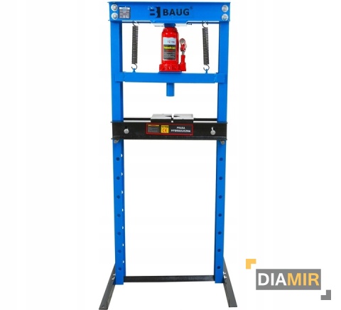 PRASA HYDRAULICZNO PNEUMATYCZNA 12T TON WARSZTATOWA Z SIŁOWNIKIEM 2 PŁYTY