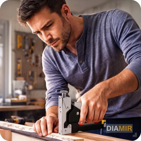 ZSZYWACZ TAPICERSKI RĘCZNY TAKER DO ZSZYWEK 4-14mm + ZSZYWKI 1000 SZT 8mm