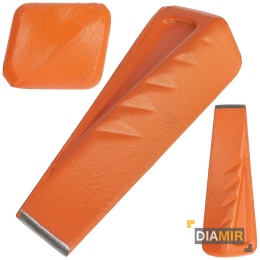 Klin skrętny do rozłupywania drewna 2 kg stalowy – klin do drewna GEKO