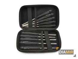 KLUCZE DO REGULACJI GAŹNIKÓW WKRĘTAK ŚRUBOKRĘT ZESTAW ETUI 10 SZT