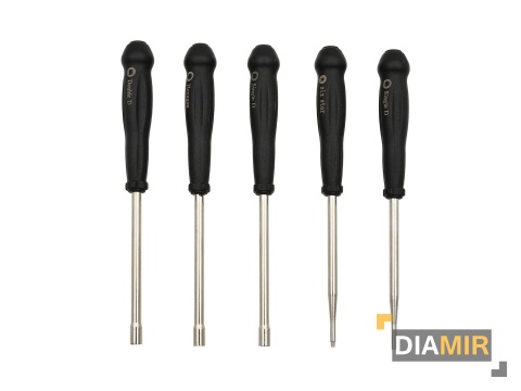 KLUCZE DO REGULACJI GAŹNIKÓW WKRĘTAK ŚRUBOKRĘT ZESTAW ETUI 10 SZT