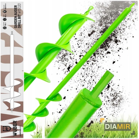 ŚWIDER WIERTŁO OGRODOWE DO WKRĘTARKI WIERTNICY SADZENIA ZIEMI 10x80 cm