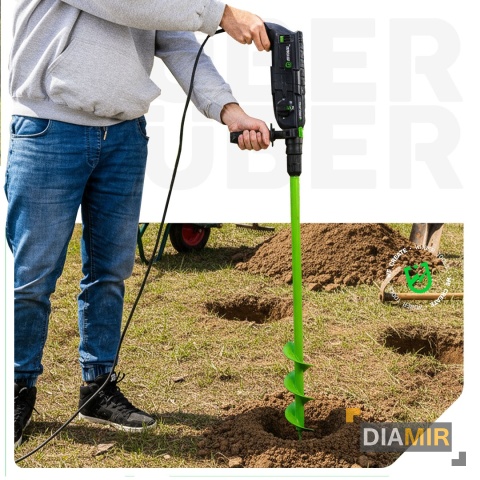 ŚWIDER WIERTŁO OGRODOWE DO WKRĘTARKI WIERTNICY SADZENIA ZIEMI 10x80 cm