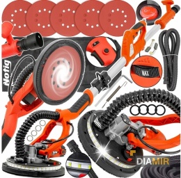 SZLIFIERKA ŻYRAFA DO GIPSU GŁADZI TYNKU TYNKÓW LED z WYSIĘGNIKIEM SKŁADANA