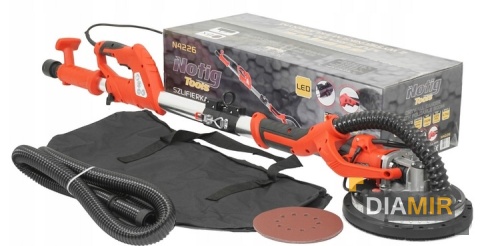 SZLIFIERKA ŻYRAFA DO GIPSU GŁADZI TYNKU TYNKÓW LED z WYSIĘGNIKIEM SKŁADANA