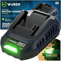 SZYBKA ŁADOWARKA DO AKUMULATORÓW BATERII 21 V WUBER SHARE+ SYSTEM