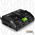 Szybka ładowarka podwójna do akumulatorów baterii 21.5 V Wuber Share+System