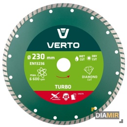 TARCZA DIAMENTOWA 230x22.2 mm TURBO beton granit marmur kamień cegła