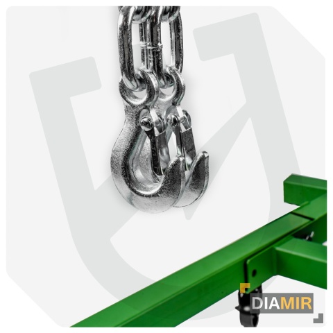 TRAWERS DO ŻURAWIA WARSZTATOWEGO BALANCER ZBLOCZE Z HAKAMI DO SILNIKA 680KG