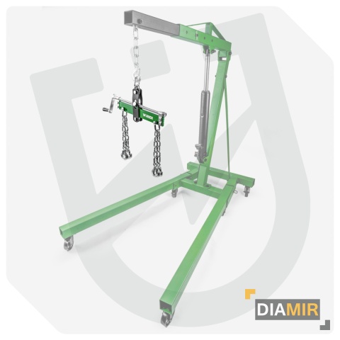 TRAWERS DO ŻURAWIA WARSZTATOWEGO BALANCER ZBLOCZE Z HAKAMI DO SILNIKA 680KG