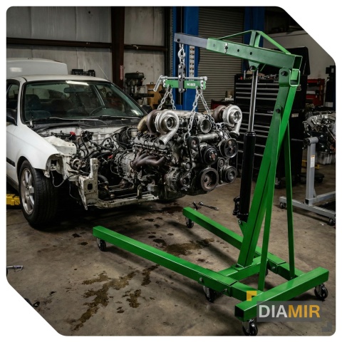 TRAWERS DO ŻURAWIA WARSZTATOWEGO BALANCER ZBLOCZE Z HAKAMI DO SILNIKA 680KG