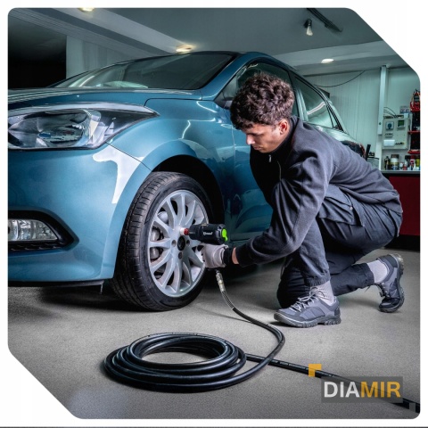 WĄŻ PRZEWÓD PNEUMATYCZNY PVC 10 M 10x17 MM ZAKUWANY DO KOMPRESORA WUBER