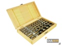 WIERTŁA SPIRALNE DO DREWNA 230mm WIERTŁO DŁUGIE ZESTAW WIERTEŁ 6-25mm