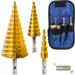 WIERTŁA STOPNIOWANE 3-32mm