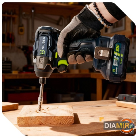 ZAKRĘTARKA UDAROWA 200NM KLUCZ UDAROWY AKUMULATOROWY 1/4" 20V BEZSZCZOTKOWY