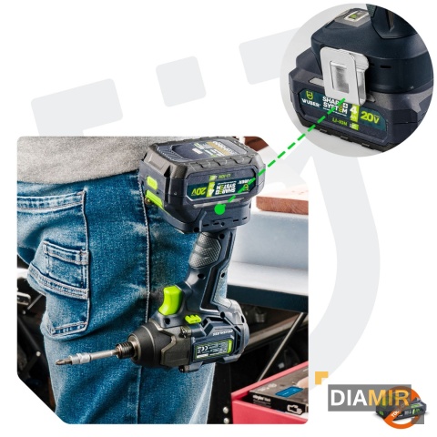 ZAKRĘTARKA UDAROWA 200NM KLUCZ UDAROWY AKUMULATOROWY 1/4" 20V BEZSZCZOTKOWY