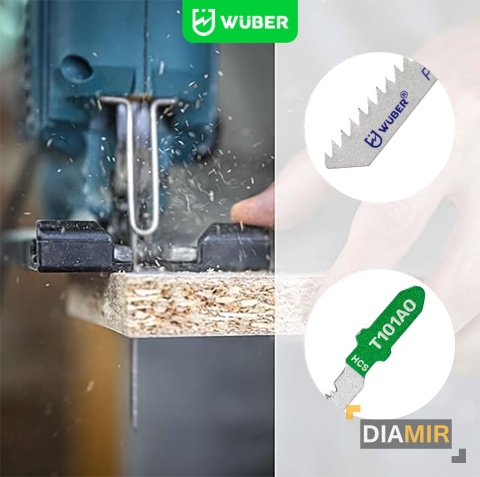 ZESTAW 10 NOŻYKÓW BRZESZCZOTY NOŻYKI DO WYRZYNARKI DO DREWNA SKLEJKI WUBER