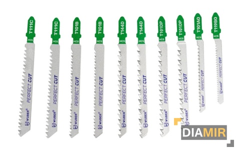 ZESTAW 10 NOŻYKÓW BRZESZCZOTY NOŻYKI DO WYRZYNARKI DO DREWNA SKLEJKI WUBER