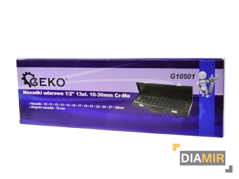 ZESTAW NASADEK NASADKI UDAROWE 10-30mm KLUCZE NASADOWE 1/2 DŁUGIE