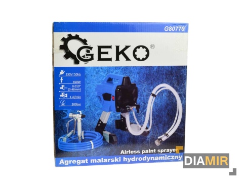 AGREGAT MALARSKI HYDRODYNAMICZNY + OSPRZĘT PISTOLET WĄŻ 200 BAR