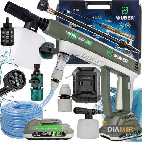 AKUMULATOROWA MYJKA CIŚNIENIOWA OGRODOWA BEZPRZEWODOWA 1 AKUMULATOR ZESTAW