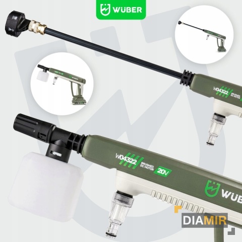 AKUMULATOROWA MYJKA CIŚNIENIOWA OGRODOWA BEZPRZEWODOWA 1 AKUMULATOR ZESTAW