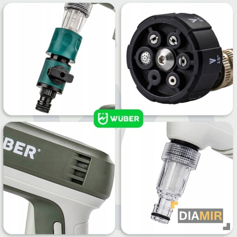 AKUMULATOROWA MYJKA CIŚNIENIOWA OGRODOWA BEZPRZEWODOWA 1 AKUMULATOR ZESTAW