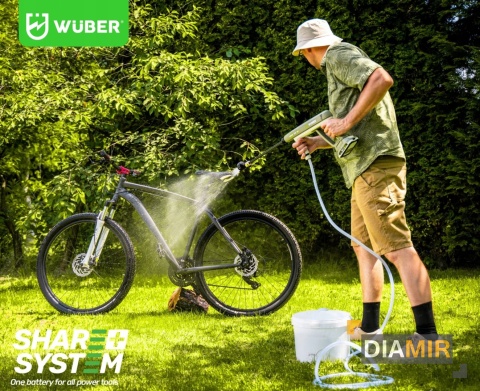 AKUMULATOROWA MYJKA CIŚNIENIOWA OGRODOWA BEZPRZEWODOWA 1 AKUMULATOR ZESTAW