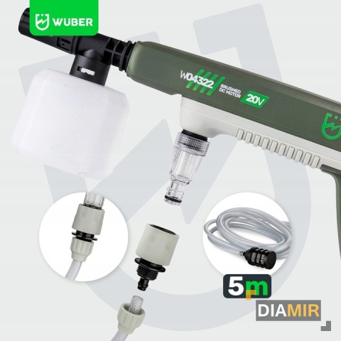 AKUMULATOROWA MYJKA CIŚNIENIOWA OGRODOWA BEZPRZEWODOWA 1 AKUMULATOR ZESTAW