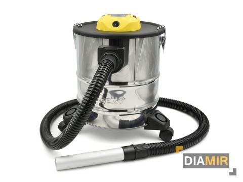 ODKURZACZ KOMINKOWY POPIOŁU 1600W 20L NA KÓŁKACH HEPA ZIMNY POPIÓŁ