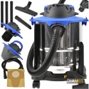 ODKURZACZ NA MOKRO SUCHO 1250W 20L PRZEMYSŁOWY DMUCHAWA STALOWY ZBIORNIK