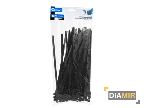 OPASKI ZACISKOWE WIELOKROTNEGO UŻYTKU WIELORAZOWE UV 7,5 x 250mm 100 szt.
