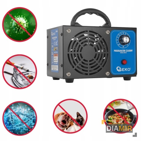 OZONATOR POWIETRZA 28000MG OCZYSZCZACZ GENERATOR OZONU TIMER 60MIN DOM AUTO