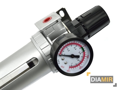 REDUKTOR CIŚNIENIA POWIETRZA Z FILTREM ODWADNIACZ SMAROWANIE 3/8"